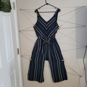 Navy & Tan Wide Leg Universal Threads Jumpsuit